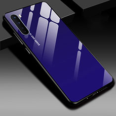 OnePlus Nord用ハイブリットバンパーケース プラスチック 鏡面 カバー OnePlus ミッドナイトネイビー