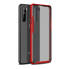 OnePlus Nord用ハイブリットバンパーケース プラスチック 兼シリコーン カバー OnePlus レッド