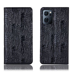 OnePlus Nord CE 2 5G用手帳型 レザーケース スタンド カバー H17P OnePlus ブラック