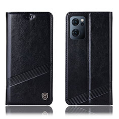 OnePlus Nord CE 2 5G用手帳型 レザーケース スタンド カバー H06P OnePlus ブラック