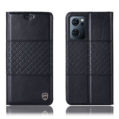 OnePlus Nord CE 2 5G用手帳型 レザーケース スタンド カバー H11P OnePlus ブラック