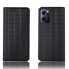 OnePlus Nord CE 2 5G用手帳型 レザーケース スタンド カバー H20P OnePlus ブラック
