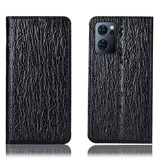 OnePlus Nord CE 2 5G用手帳型 レザーケース スタンド カバー H18P OnePlus ブラック