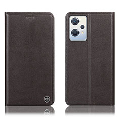 OnePlus Nord CE 2 Lite 5G用手帳型 レザーケース スタンド カバー H21P OnePlus ブラウン