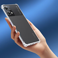 OnePlus Nord CE 2 Lite 5G用極薄ソフトケース シリコンケース 耐衝撃 全面保護 クリア透明 T04 OnePlus クリア