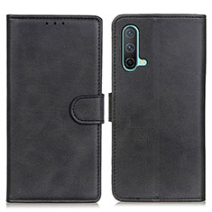 OnePlus Nord CE 5G用手帳型 レザーケース スタンド カバー A05D OnePlus ブラック