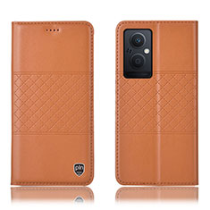 OnePlus Nord N20 5G用手帳型 レザーケース スタンド カバー H10P OnePlus オレンジ