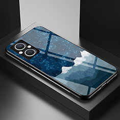 OnePlus Nord N20 5G用ハイブリットバンパーケース プラスチック パターン 鏡面 カバー LS1 OnePlus ネイビー