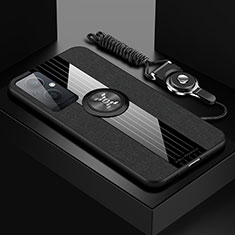 OnePlus Nord N20 5G用極薄ソフトケース シリコンケース 耐衝撃 全面保護 アンド指輪 マグネット式 バンパー X03L OnePlus ブラック