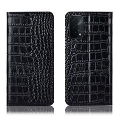 OnePlus Nord N200 5G用手帳型 レザーケース スタンド カバー H08P OnePlus ブラック