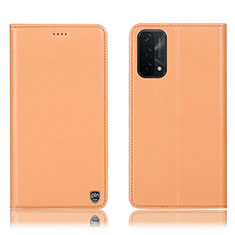 OnePlus Nord N200 5G用手帳型 レザーケース スタンド カバー H21P OnePlus オレンジ
