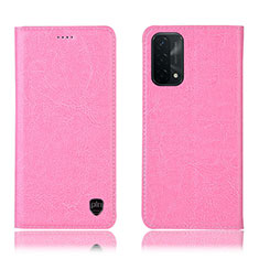 OnePlus Nord N200 5G用手帳型 レザーケース スタンド カバー H04P OnePlus ピンク