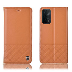 OnePlus Nord N200 5G用手帳型 レザーケース スタンド カバー H11P OnePlus オレンジ