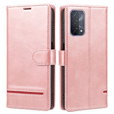 OnePlus Nord N200 5G用手帳型 レザーケース スタンド カバー SY1 OnePlus ピンク