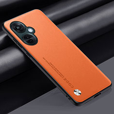 OnePlus Nord N30 5G用ケース 高級感 手触り良いレザー柄 S02 OnePlus オレンジ