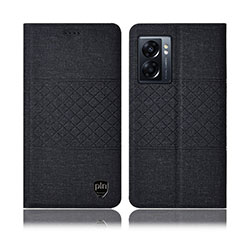 OnePlus Nord N300 5G用手帳型 布 スタンド H12P OnePlus ブラック