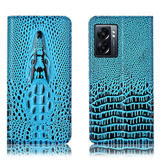 OnePlus Nord N300 5G用手帳型 レザーケース スタンド カバー H03P OnePlus ブルー