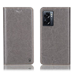 OnePlus Nord N300 5G用手帳型 レザーケース スタンド カバー H04P OnePlus グレー