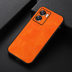 OnePlus Nord N300 5G用ケース 高級感 手触り良いレザー柄 B06H OnePlus オレンジ