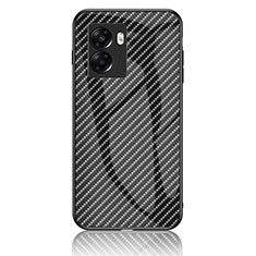 OnePlus Nord N300 5G用ハイブリットバンパーケース プラスチック 鏡面 虹 グラデーション 勾配色 カバー LS2 OnePlus ブラック