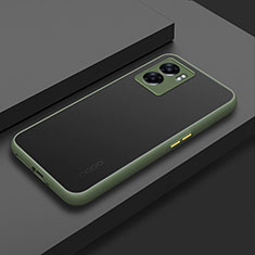 OnePlus Nord N300 5G用ハイブリットバンパーケース クリア透明 プラスチック カバー OnePlus オリーブグリーン