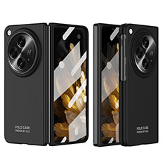 OnePlus Open 5G用ハードケース プラスチック 質感もマット 前面と背面 360度 フルカバー ZL9 OnePlus ブラック