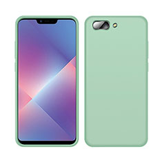 Oppo A12e用360度 フルカバー極薄ソフトケース シリコンケース 耐衝撃 全面保護 バンパー Oppo グリーン