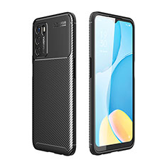 Oppo A16用シリコンケース ソフトタッチラバー ツイル カバー Oppo ブラック