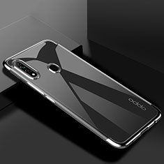 Oppo A31用極薄ソフトケース シリコンケース 耐衝撃 全面保護 クリア透明 H01 Oppo シルバー