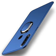 Oppo A31用ハードケース プラスチック 質感もマット アンド指輪 マグネット式 A01 Oppo ネイビー