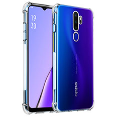 Oppo A5 (2020)用極薄ソフトケース シリコンケース 耐衝撃 全面保護 クリア透明 T04 Oppo クリア