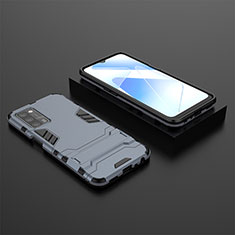 Oppo A53s 5G用ハイブリットバンパーケース スタンド プラスチック 兼シリコーン カバー T02 Oppo ネイビー