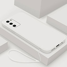 Oppo A53s 5G用360度 フルカバー極薄ソフトケース シリコンケース 耐衝撃 全面保護 バンパー S03 Oppo ホワイト