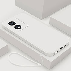 Oppo A58x 5G用360度 フルカバー極薄ソフトケース シリコンケース 耐衝撃 全面保護 バンパー S02 Oppo ホワイト