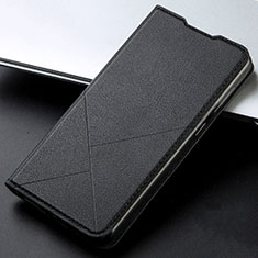 Oppo A72用手帳型 レザーケース スタンド カバー L02 Oppo ブラック