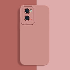 Oppo A76用360度 フルカバー極薄ソフトケース シリコンケース 耐衝撃 全面保護 バンパー S02 Oppo ピンク