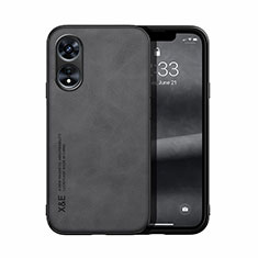 Oppo A78 5G用ケース 高級感 手触り良いレザー柄 DY2 Oppo ブラック