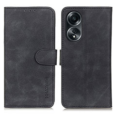 Oppo A78 5G用手帳型 レザーケース スタンド カバー K03Z Oppo ブラック