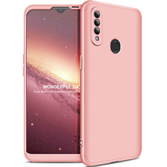 Oppo A8用ハードケース プラスチック 質感もマット 前面と背面 360度 フルカバー M01 Oppo ピンク