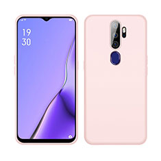 Oppo A9 (2020)用360度 フルカバー極薄ソフトケース シリコンケース 耐衝撃 全面保護 バンパー S02 Oppo ピンク