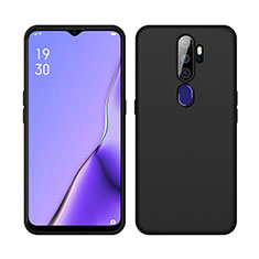 Oppo A9 (2020)用360度 フルカバー極薄ソフトケース シリコンケース 耐衝撃 全面保護 バンパー S02 Oppo ブラック