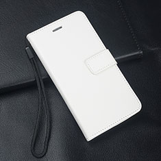 Oppo A9 (2020)用手帳型 レザーケース スタンド カバー Oppo ホワイト