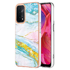 Oppo A93 5G用シリコンケース ソフトタッチラバー バタフライ パターン カバー Y05B Oppo カラフル