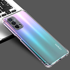 Oppo A93 5G用極薄ソフトケース シリコンケース 耐衝撃 全面保護 クリア透明 カバー Oppo クリア