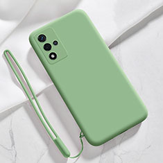 Oppo A93s 5G用360度 フルカバー極薄ソフトケース シリコンケース 耐衝撃 全面保護 バンパー Oppo ライトグリーン