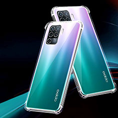 Oppo A94 4G用極薄ソフトケース シリコンケース 耐衝撃 全面保護 クリア透明 T03 Oppo クリア