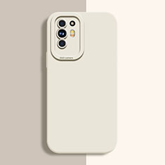 Oppo A94 5G用360度 フルカバー極薄ソフトケース シリコンケース 耐衝撃 全面保護 バンパー S01 Oppo ホワイト