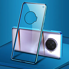 Oppo Ace2用ケース 高級感 手触り良い アルミメタル 製の金属製 360度 フルカバーバンパー 鏡面 カバー T02 Oppo ネイビー