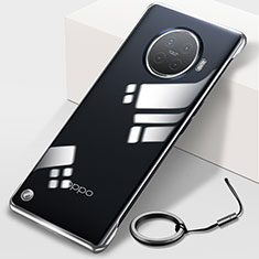 Oppo Ace2用ハードカバー クリスタル クリア透明 H01 Oppo シルバー