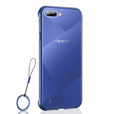 Oppo AX5用ハードカバー クリスタル クリア透明 H02 Oppo ネイビー